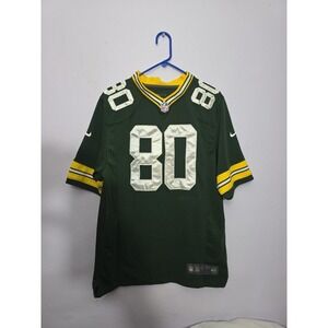 Green Bay Packers #80 Donald Driver Nike On-Field Jersey Sewn Size L